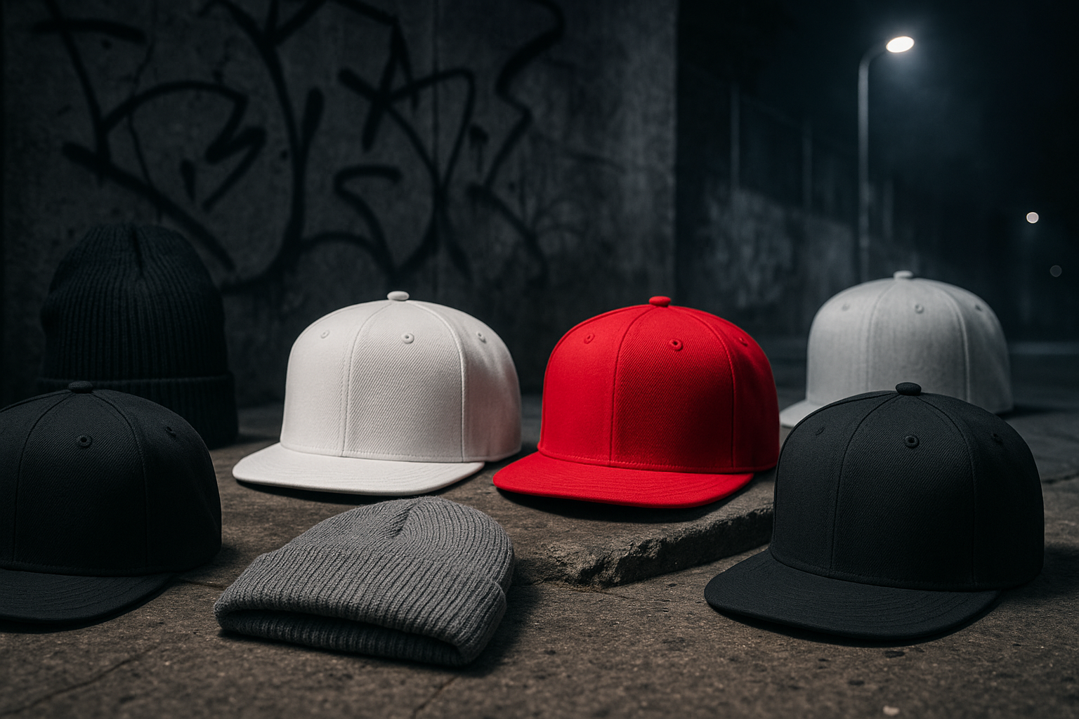 Banner de gorras estilo street